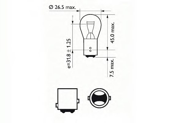 SCT Germany 202068 Bulb, brake-/taillight
